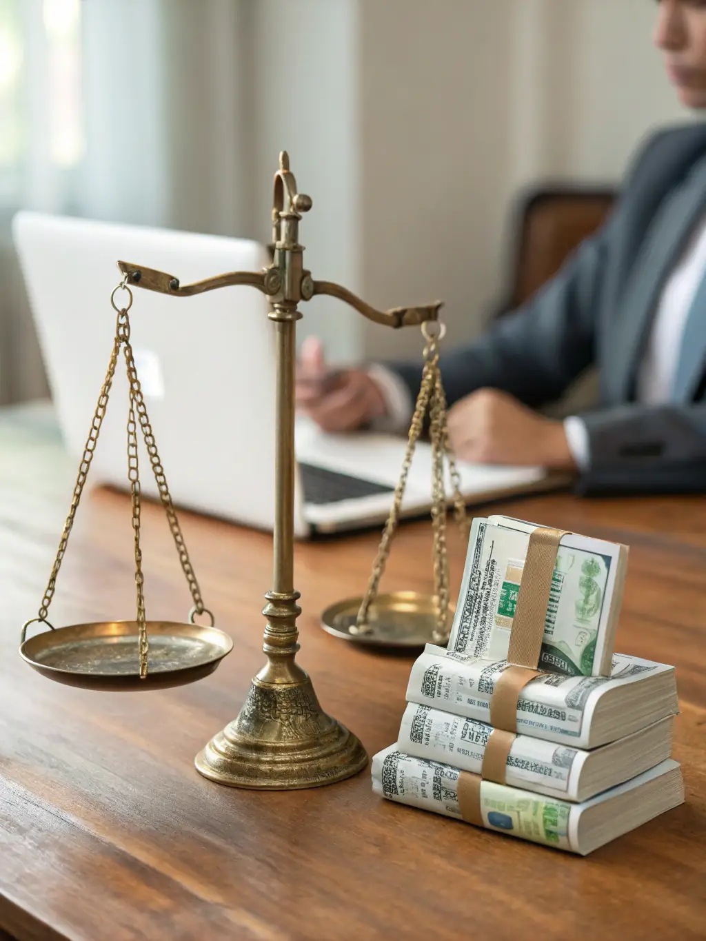 A balanced scale representing asset allocation, symbolizing the strategic distribution of investments to achieve financial goals.